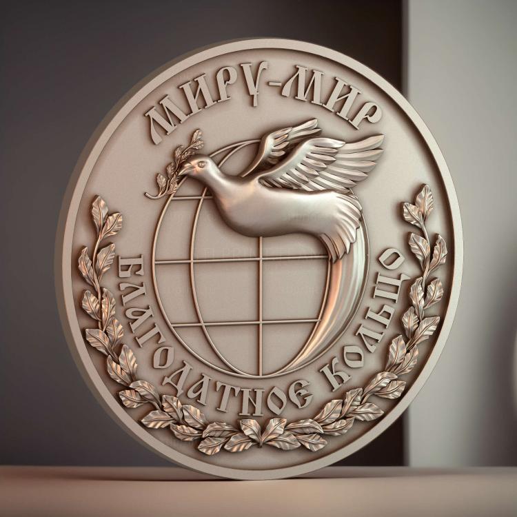 Логотип с голубем Миру Мир