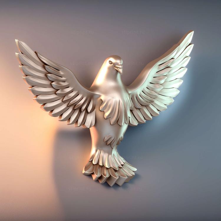 Взлетающий голубь