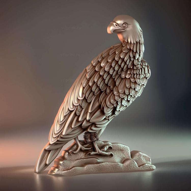 3d stl модель орел