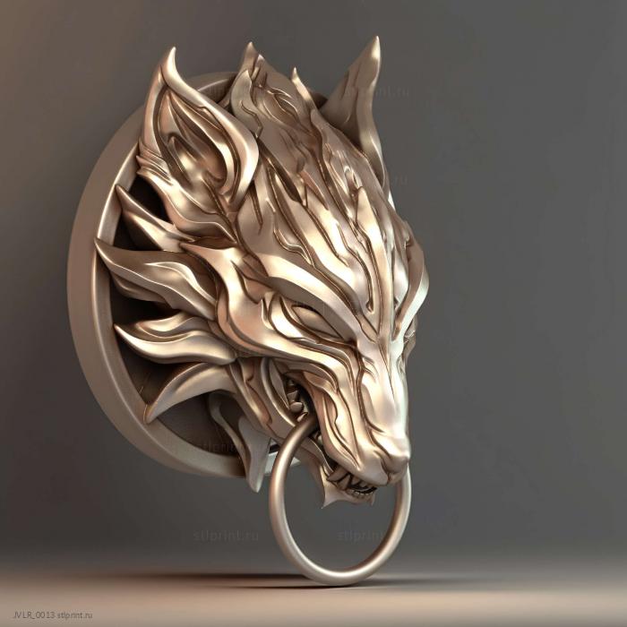 Фан-арт Фенрира STL для 3D