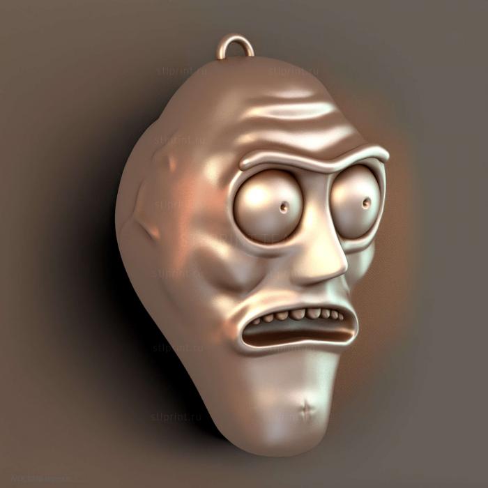 Cromulon Брелок для ключей Рик и Морти 3d для печати
