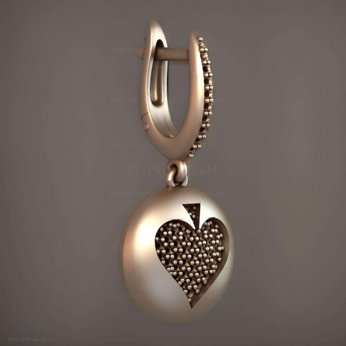 Серьги с Игральными Картами