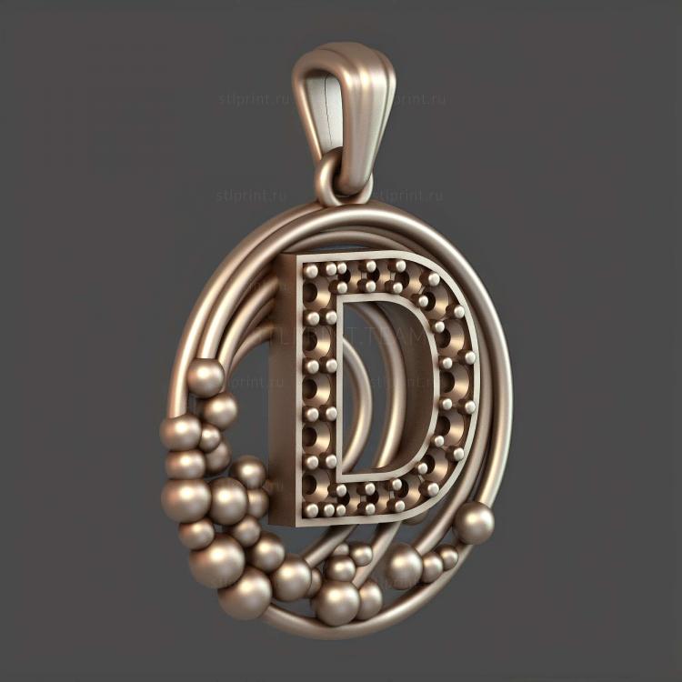 Подвеска с буквой D5