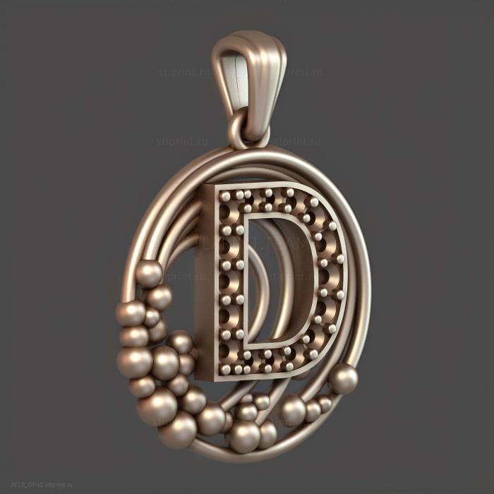 Подвеска с буквой D5