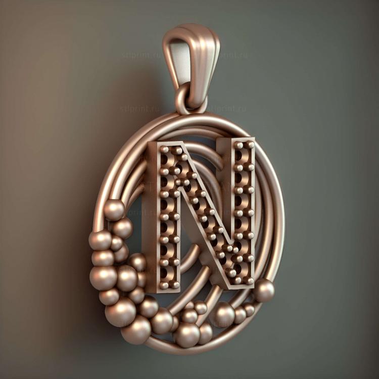 Подвеска с буквой N13