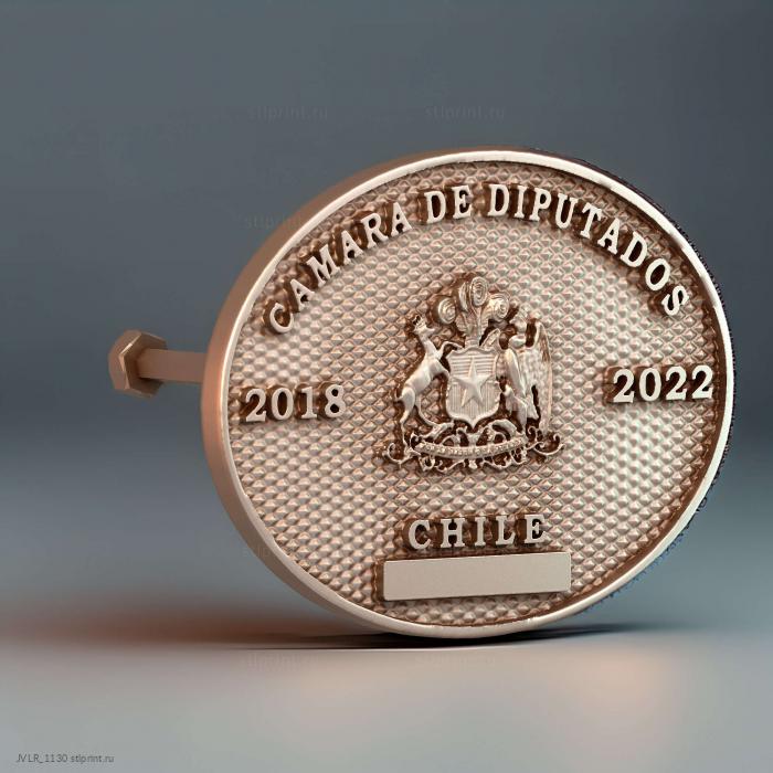 Placa Camara de Diputados Chile