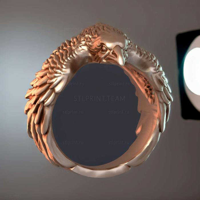 Кольцо с вороновым глазом ювелирные изделия 3d