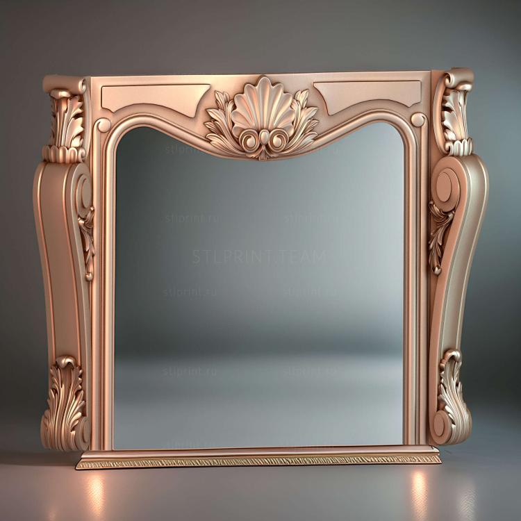 декоративный портал для камина, 3d stl модель