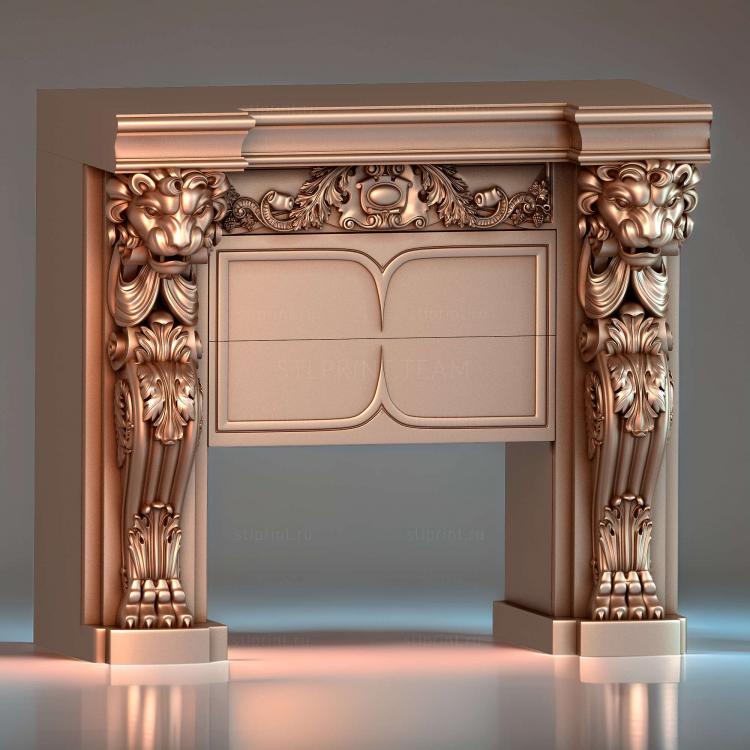 портал для камина, 3d stl модель