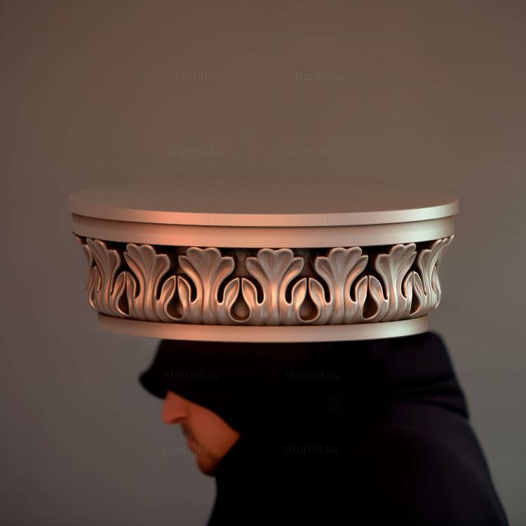 3d stl модель капители