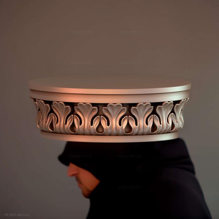 3d stl модель капители