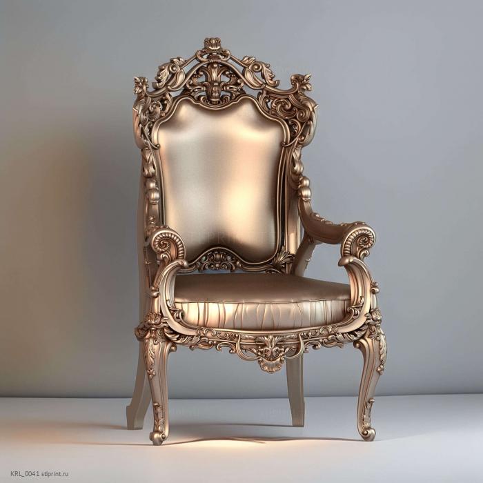 3d модель кресла, stl, для ЧПУ