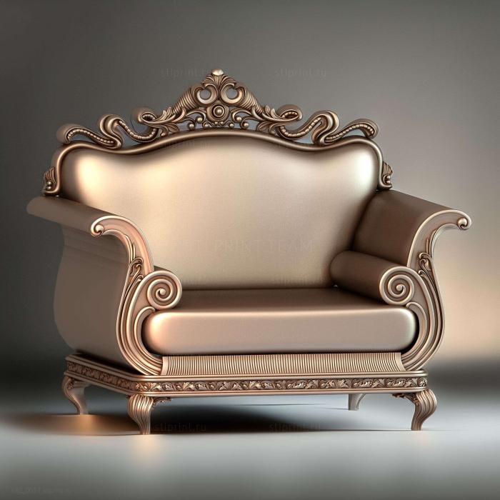 3d stl модель корпуса кресла