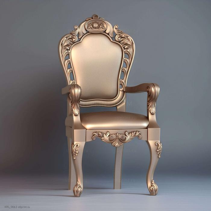 3d модель кресла, stl, для ЧПУ