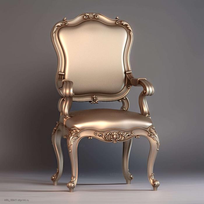 3d stl модель корпуса кресла, файл для чпу