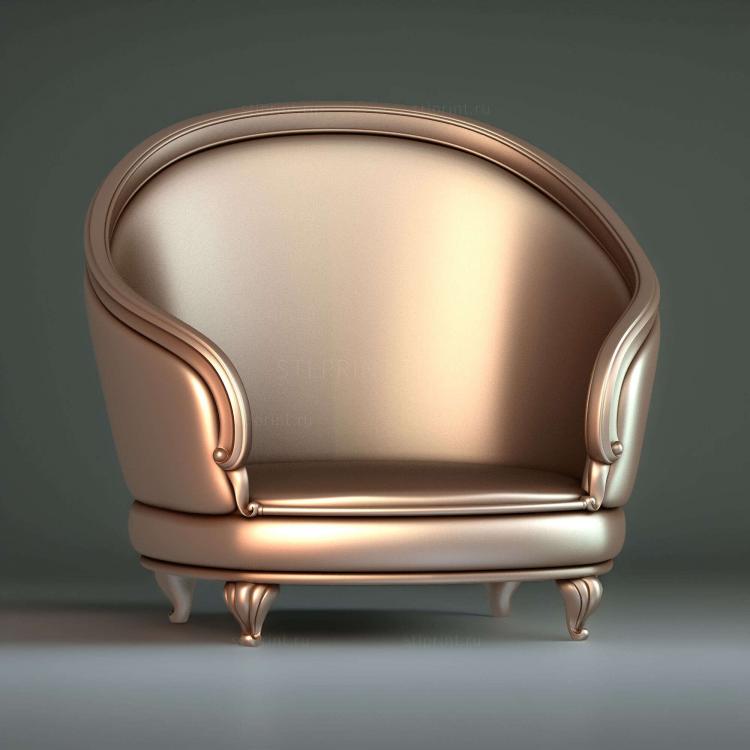 3d stl модель корпуса кресла