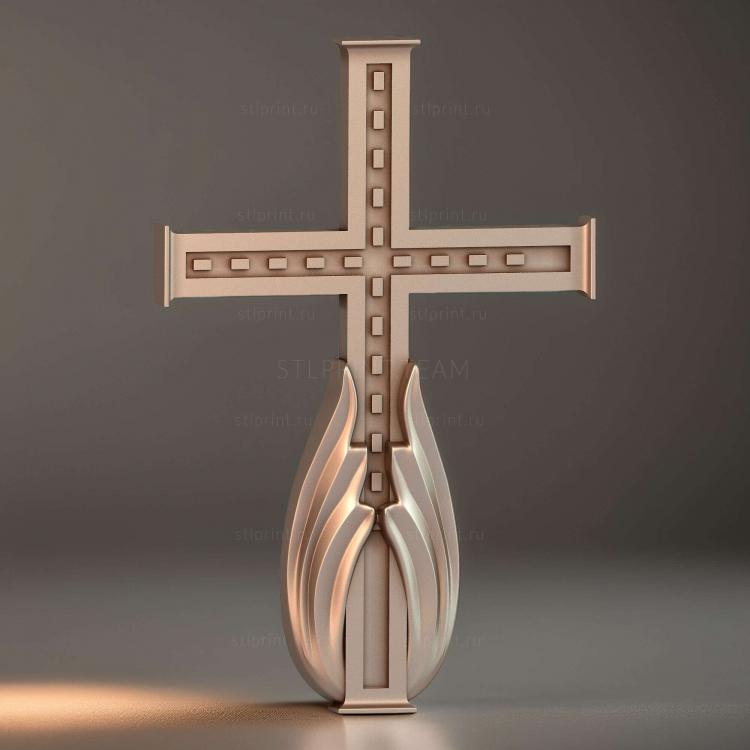 3d stl модель креста