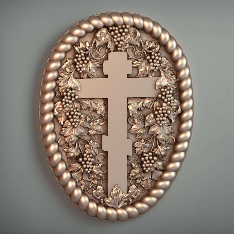 крест, 3d stl модель для ЧПУ станка