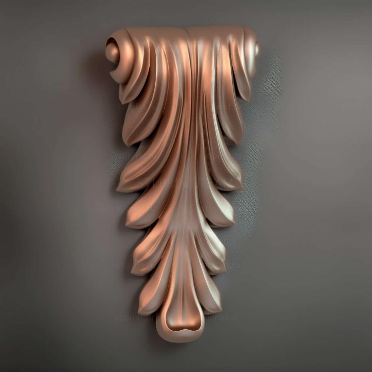 декоративный кронштейн, 3d stl модель