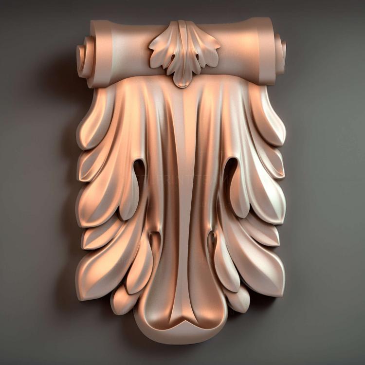 декоративный кронштейн, 3d stl модель