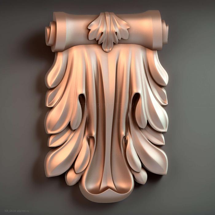 декоративный кронштейн, 3d stl модель