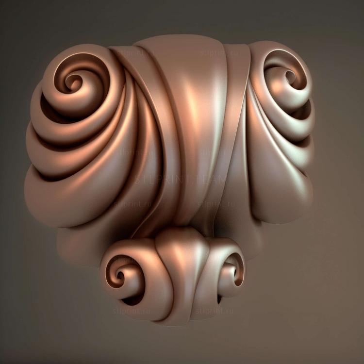 кронштейн, 3d stl модель для ЧПУ станка