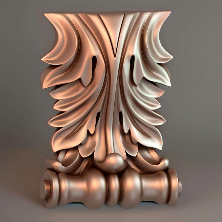 кронштейн, 3d stl модель для ЧПУ станка