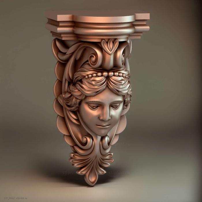 декоративный кронштейн, 3d stl модель