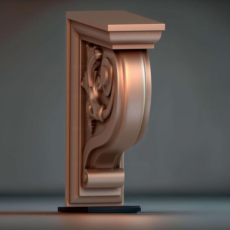 декоративный кронштейн, 3d stl модель