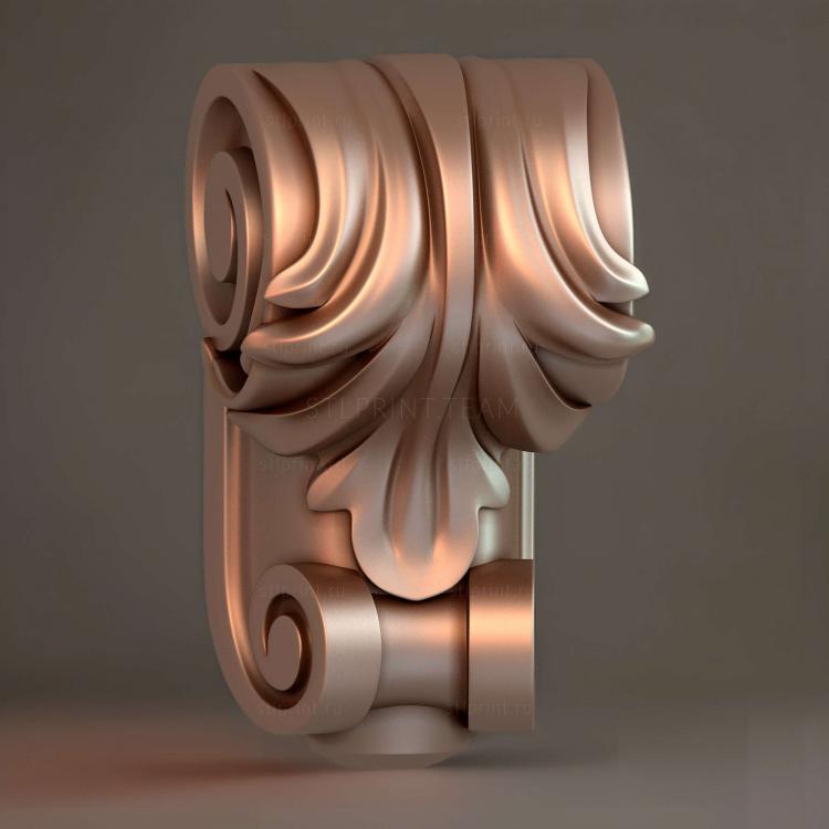 декоративный кронштейн, 3d stl модель