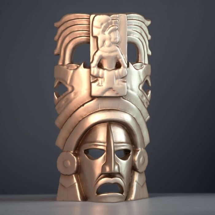 Лицо майя 3D