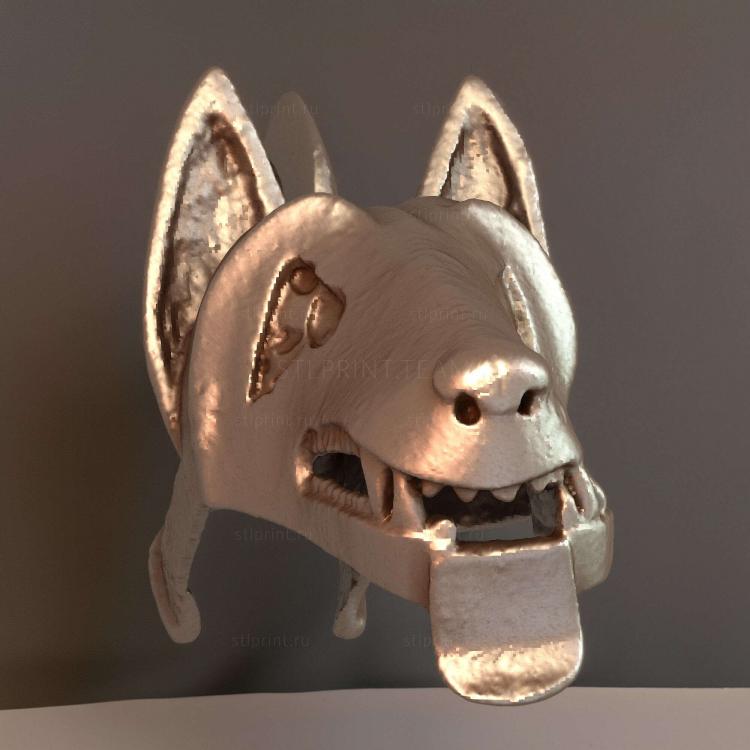 Bronce ibrico con cabeza de lobo