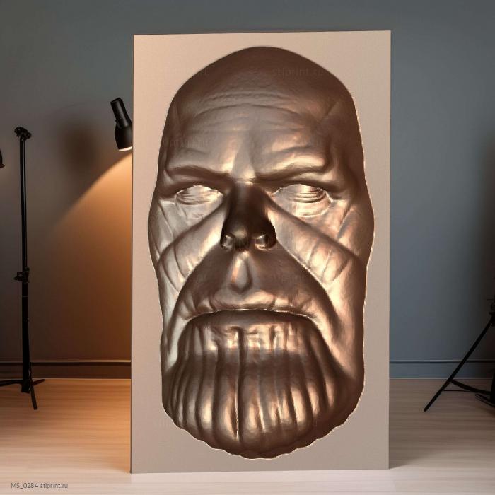 Танос 3D Литофан После Главы 1