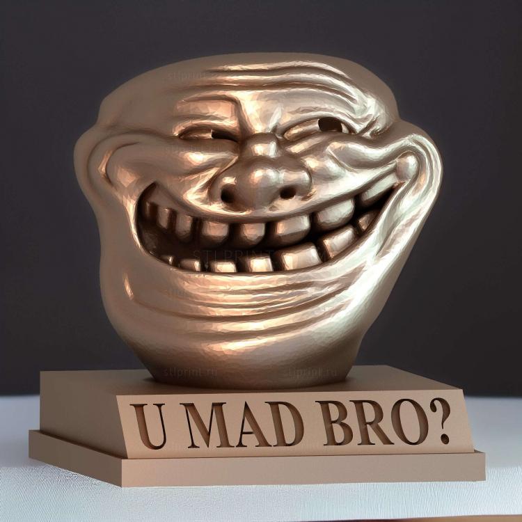 Бюст с лицом Тролля