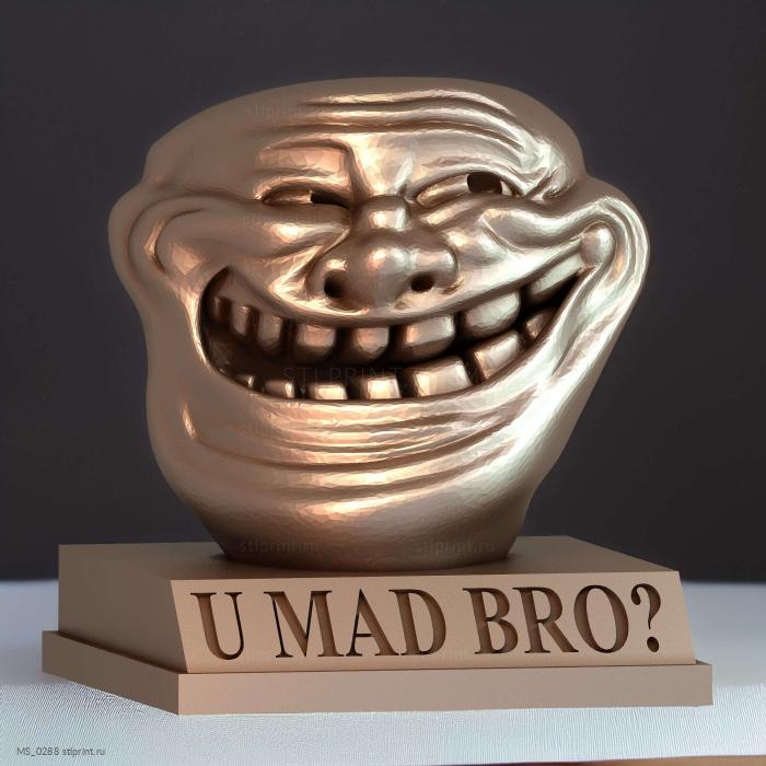 Бюст с лицом Тролля
