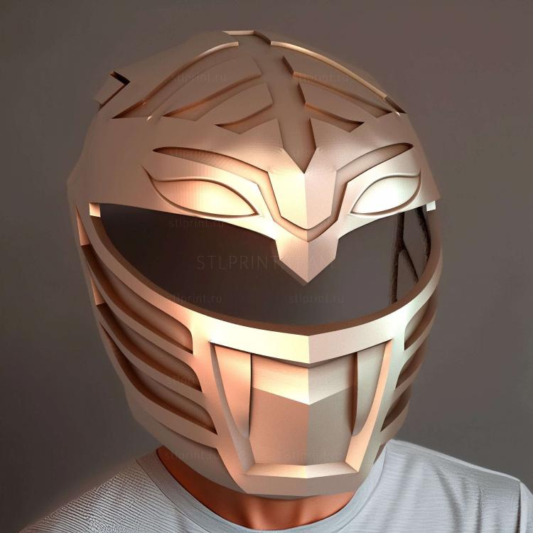 Шлем могучего рейнджера white tiger