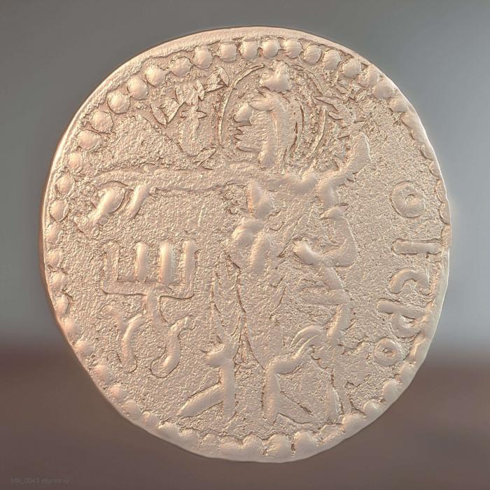 Динар Канишки I 100 144 года н. э.