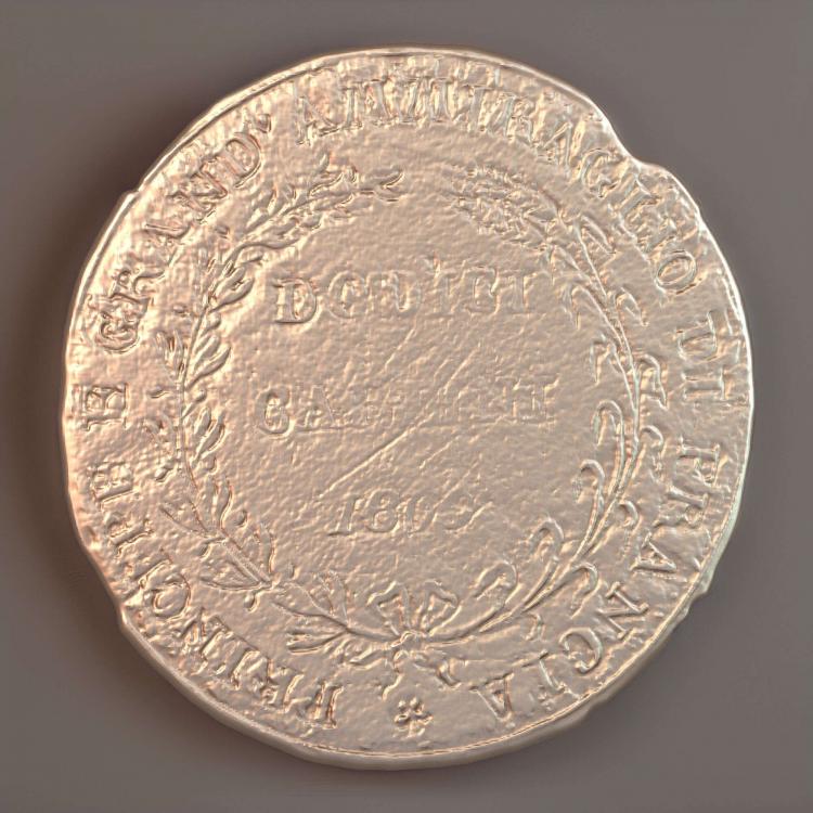Итальянская монета маршала Наполеона 1809 года