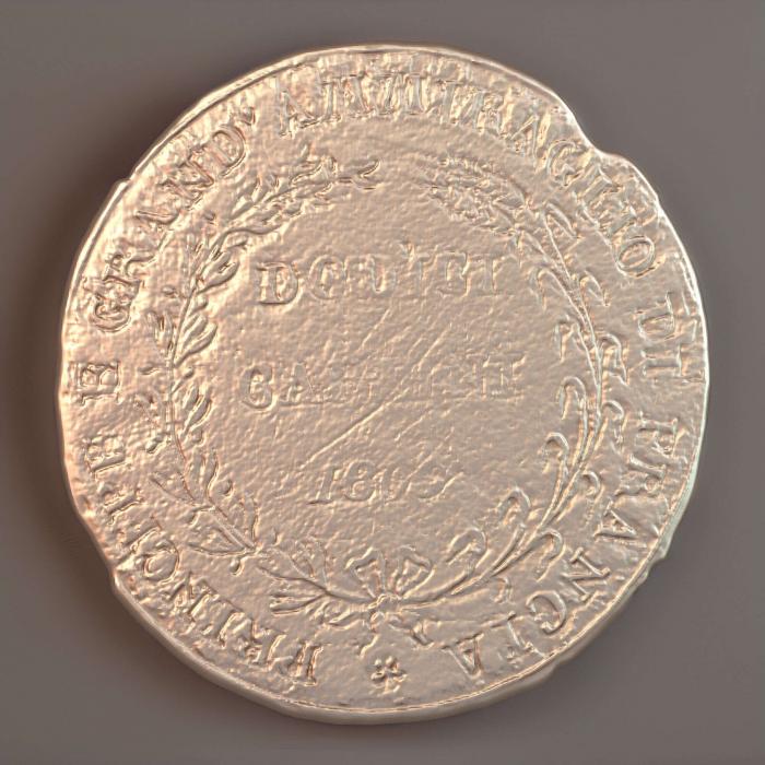 Итальянская монета маршала Наполеона 1809 года
