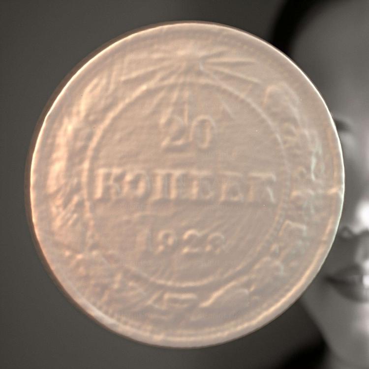 Серебряная монета Советского Союза 1923 года
