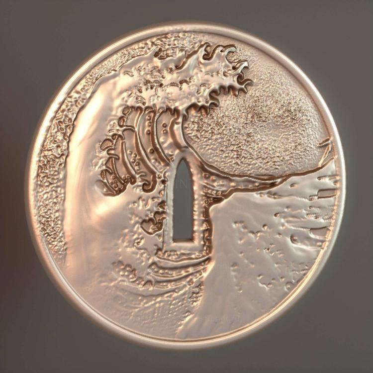 Подвеска Tsuba Kanagawa