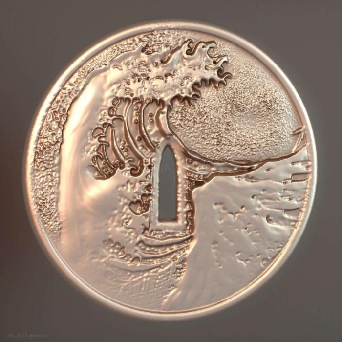Подвеска Tsuba Kanagawa