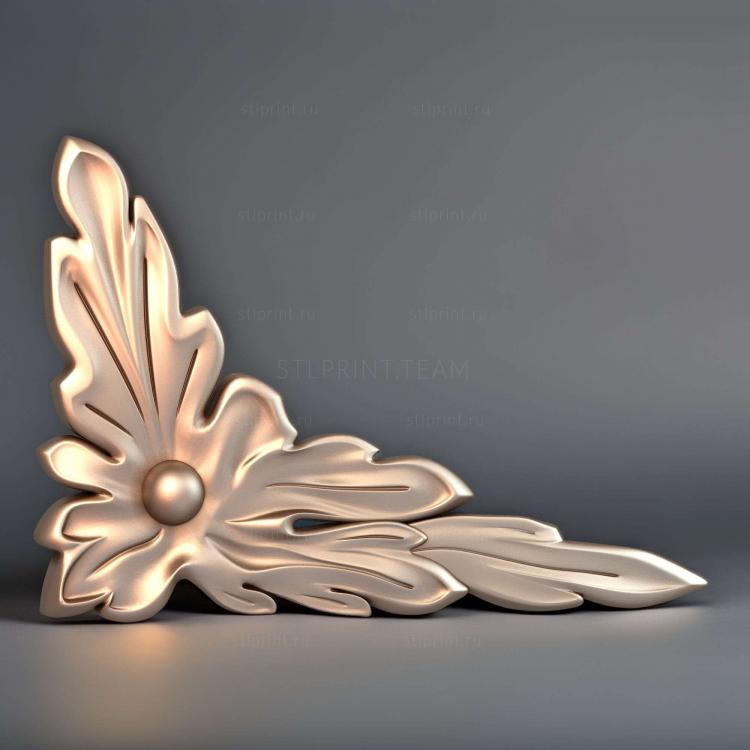 накладка на мебель, 3d stl модель, файл для чпу станка