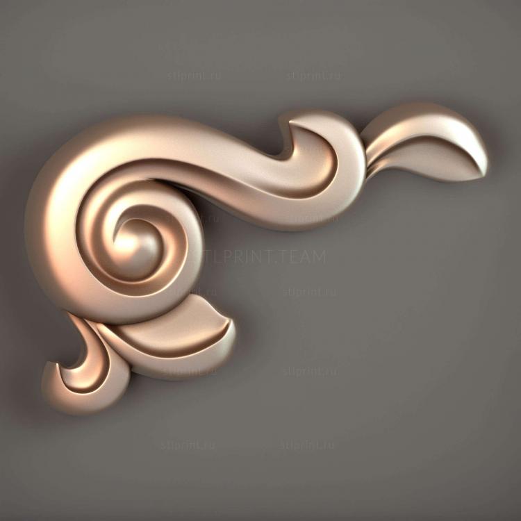 накладка на мебель, 3d stl модель, файл для чпу станка