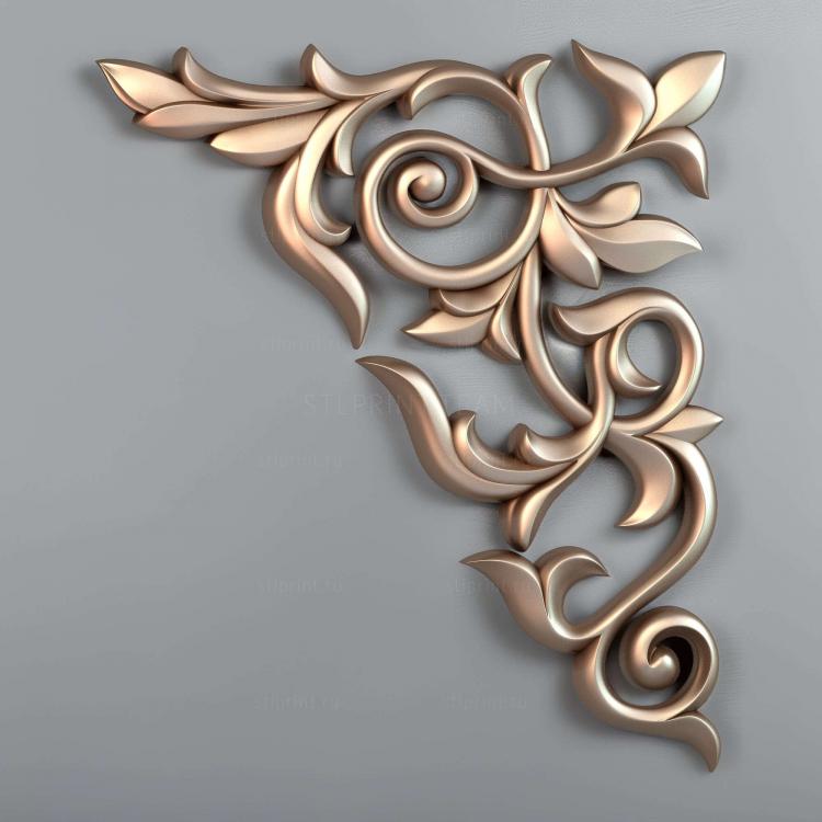 накладка на мебель, 3d stl модель, файл для чпу станка