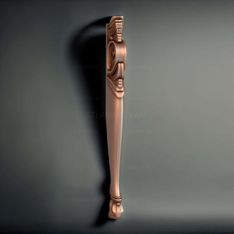 ножка для стола/стула/кресла/дивана, 3d stl модель для ЧПУ,NJ_0488
