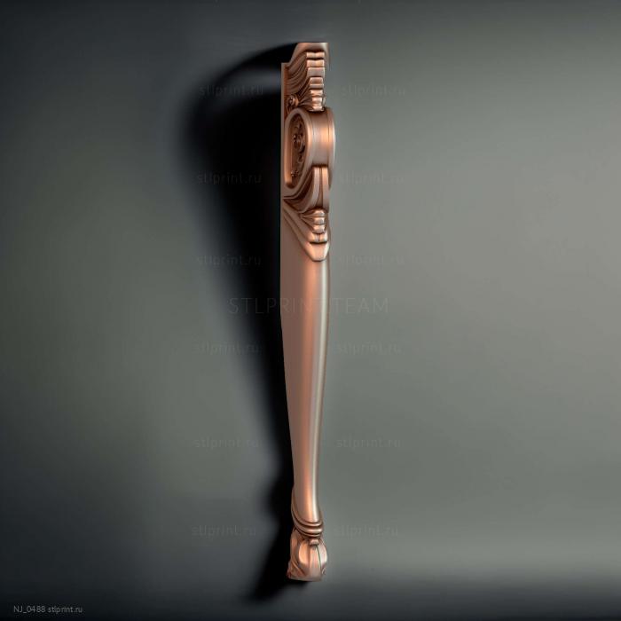ножка для стола/стула/кресла/дивана, 3d stl модель для ЧПУ,NJ_0488