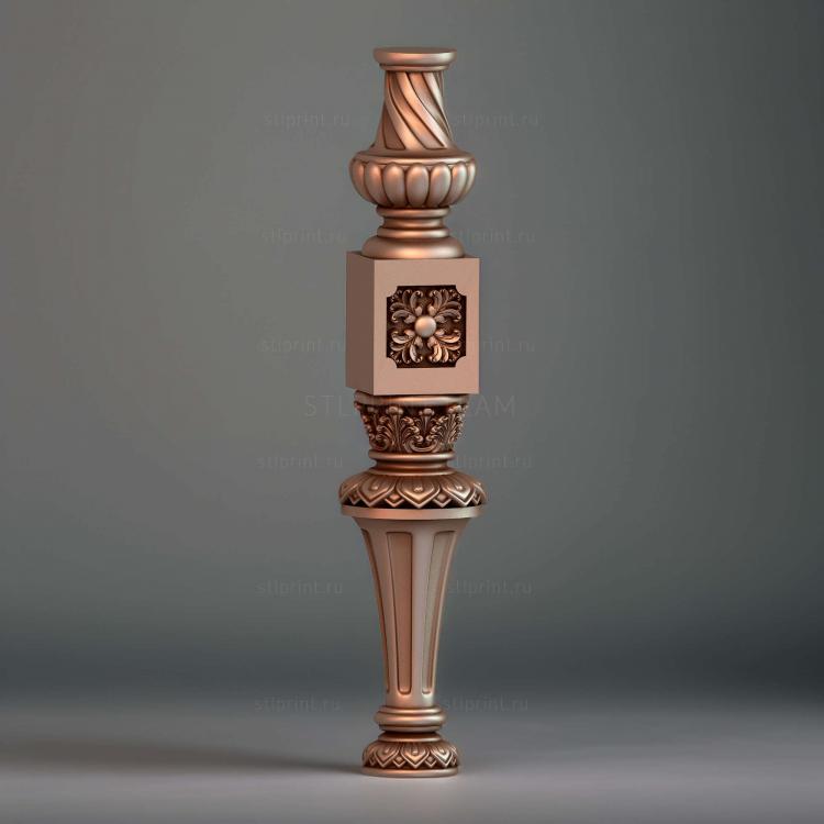 ножка для стола/стула/кресла/дивана, 3d stl модель для ЧПУ