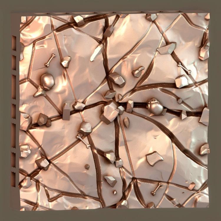 Природная Напольная плитка Cave Tiles 2x2 A