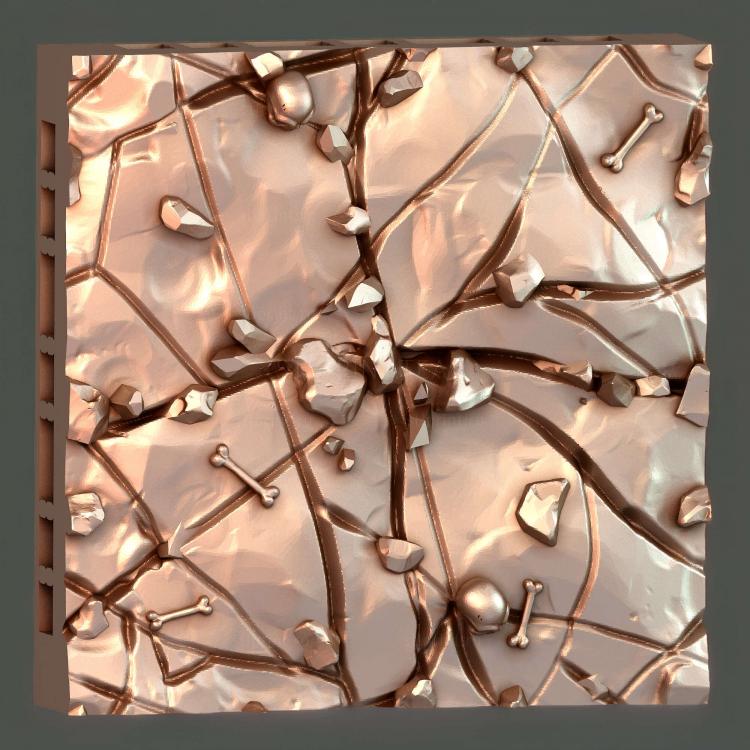 Природная Напольная плитка Cave Tiles 2x2 B